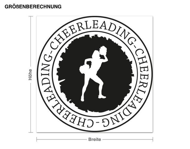 Adesivo murale - cheerleading