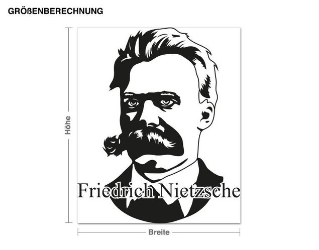 Adesivo murale - Friedrich Nietzsche