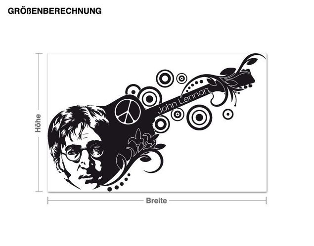 Adesivo murale - John Lennon