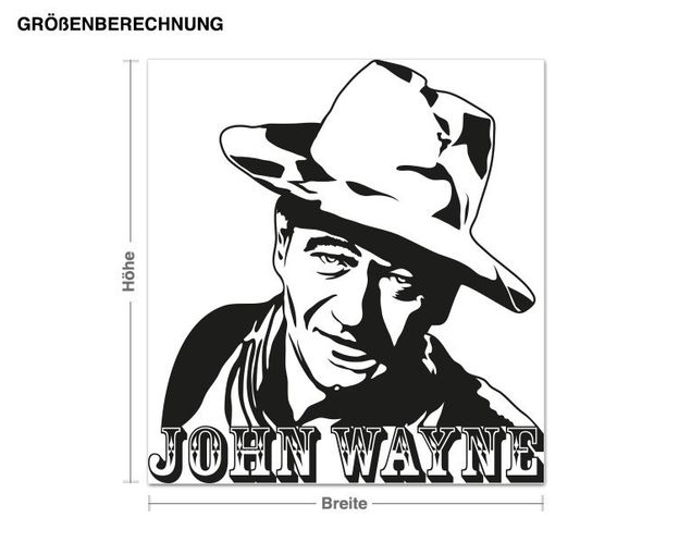 Adesivo murale - John Wayne
