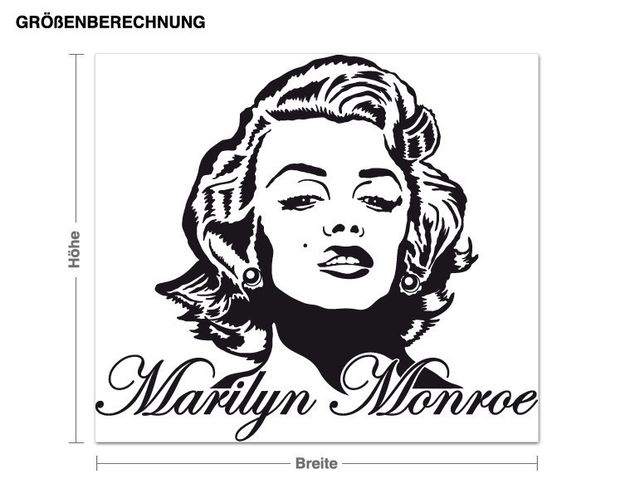 Adesivo murale - Marilyn Monroe