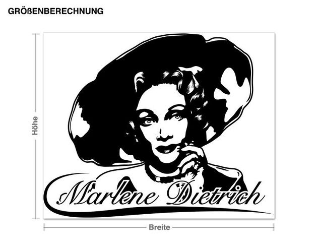 Adesivo murale - Marlene Dietrich