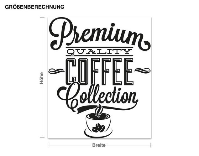 Adesivo murale - Premium Coffee