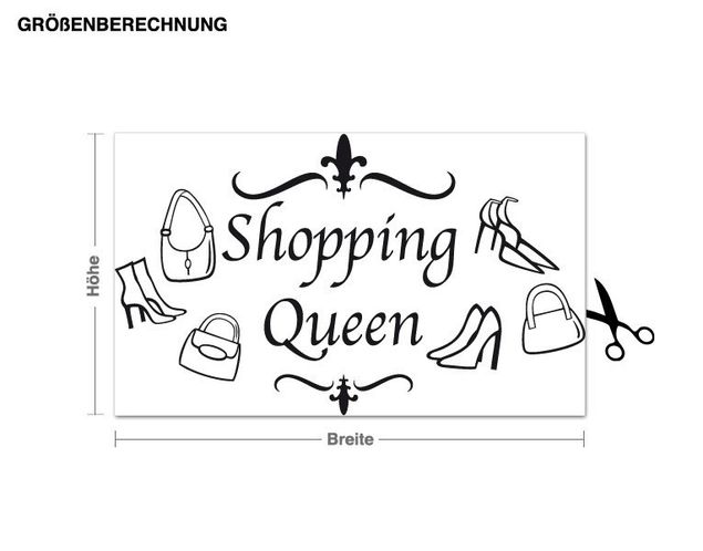 Adesivo murale - Shopping regina