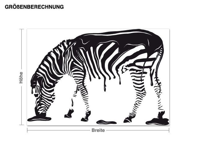 Adesivo murale - zebra
