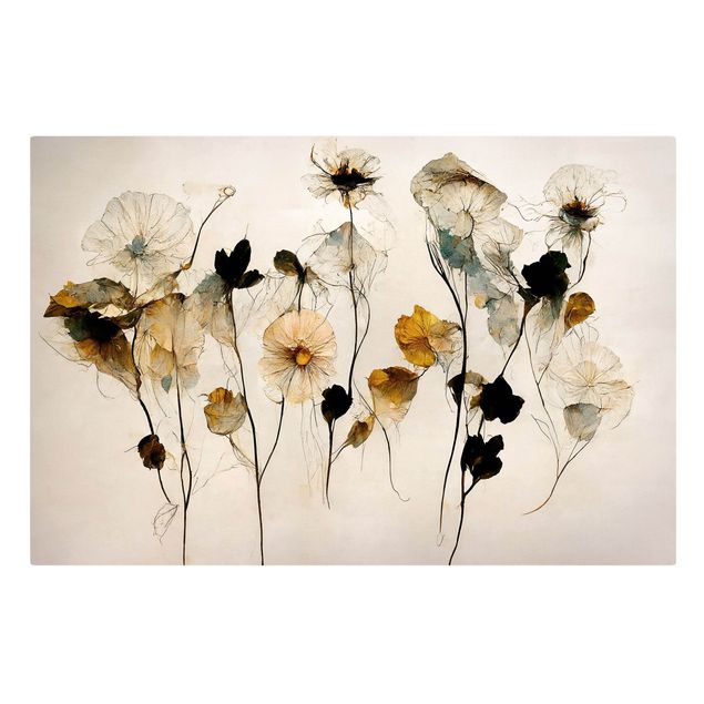 Stampa su tela - Soffici fiori - Orizzontale 3x2