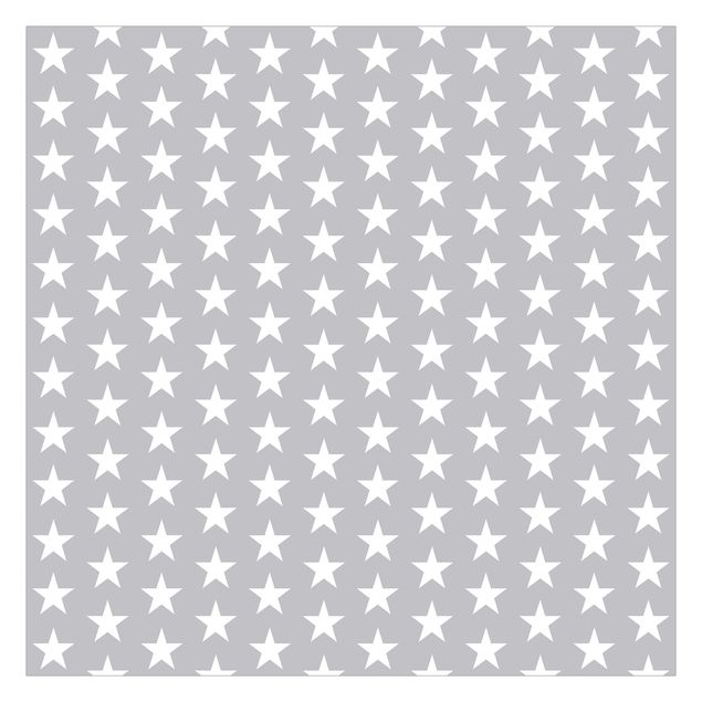 Carta da parati - White stars on grey background