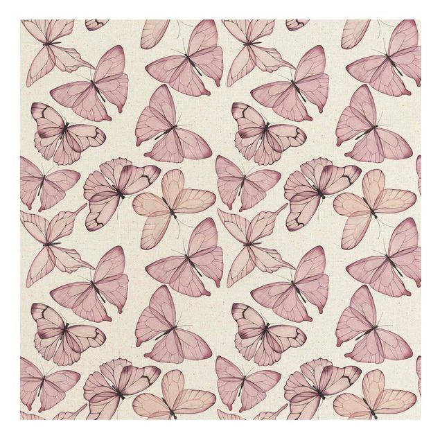 Quadri con disegni Delicata farfalla rosa