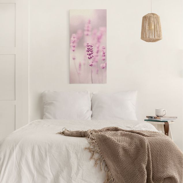 Quadri moderni per soggiorno Lavanda viola pallido