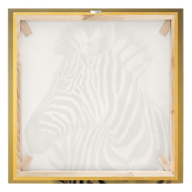 Stampa su tela - Zebra Baby Portrait II - Quadrato 1:1