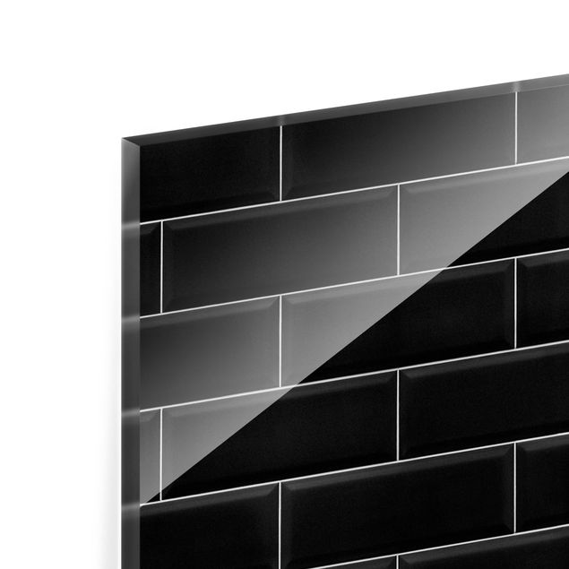 Paraschizzi in vetro - Ceramic Tiles Black