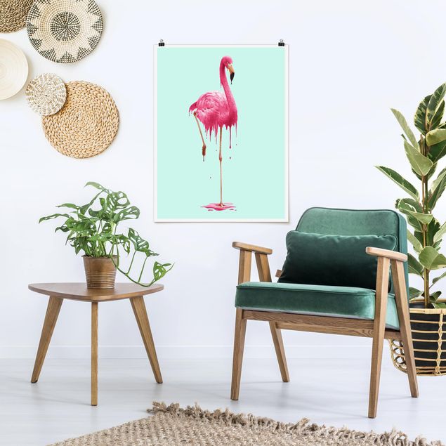 Poster - Melting Flamingo - Verticale 4:3