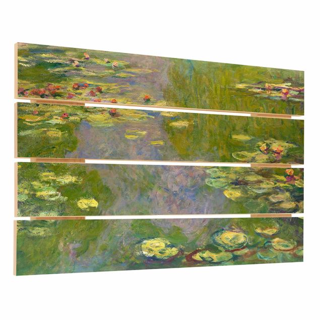 Stampa su legno - Claude Monet - Verde Ninfee - Orizzontale 2:3