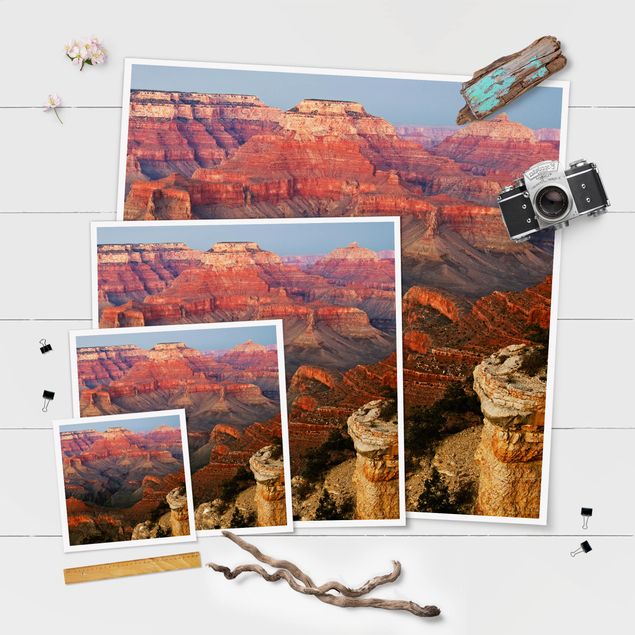Poster - Grand Canyon dopo il tramonto - Quadrato 1:1