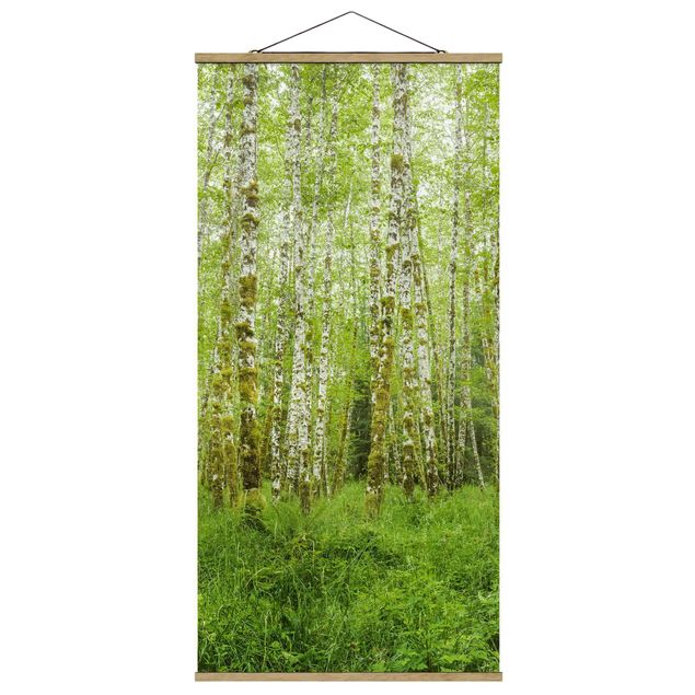 Quadro su tessuto con stecche per poster - Hoh Rain Forest nel Parco Nazionale olimpica - Verticale 2:1