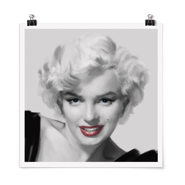 Poster - Marilyn sul divano - Quadrato 1:1