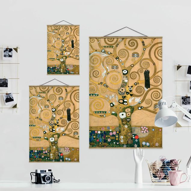 Foto su tessuto da parete con bastone - Gustav Klimt - Tree Of Life - Verticale 3:2