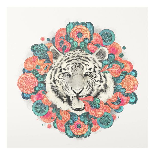 Quadri animali Illustrazione - Tigre Disegno Mandala Paisley