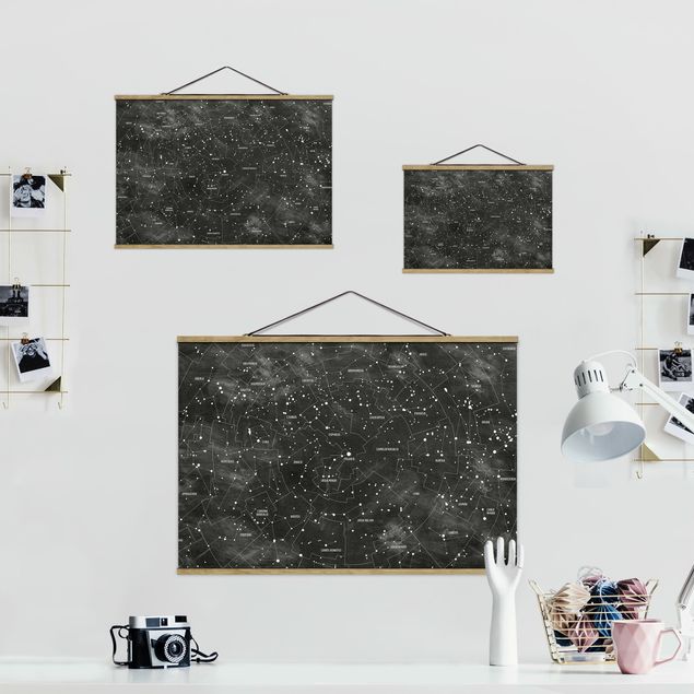 Foto su tessuto da parete con bastone - Constellation Mappa Ottica pannello - Orizzontale 2:3