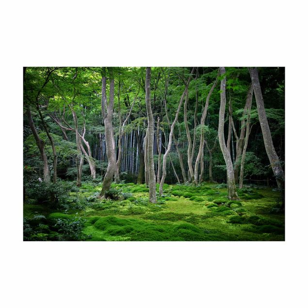 Tappeti verdi Foresta giapponese