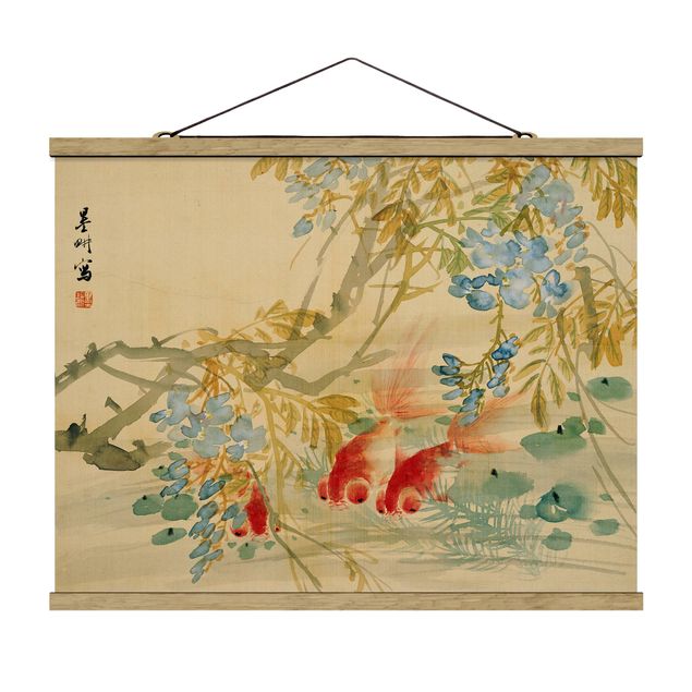Foto su tessuto da parete con bastone - Ni Tian - Goldfish - Orizzontale 3:4