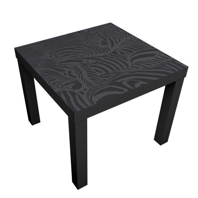 Carta adesiva per mobili IKEA - Lack Tavolino No.DS3 Zebra Stripe Black