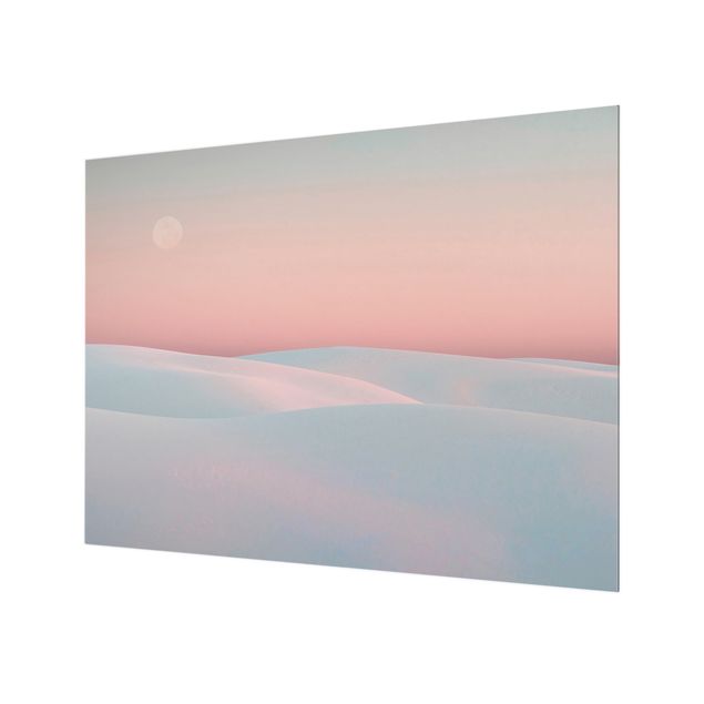 Paraschizzi in vetro - Dune al chiaro di luna - Formato orizzontale 4:3