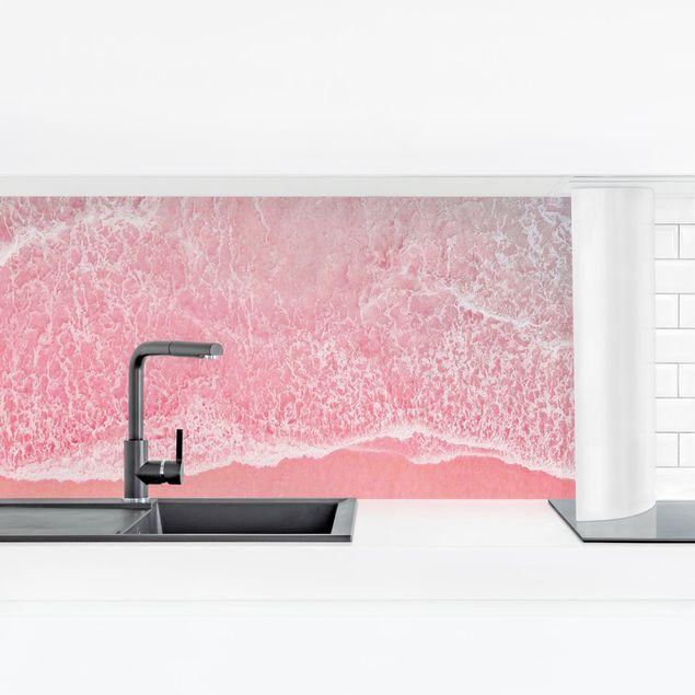 Rivestimenti cucina adesivi Oceano in rosa