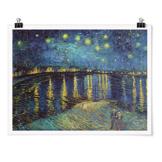 Poster - Vincent Van Gogh - Notte stellata sul Rodano - Orizzontale 3:4