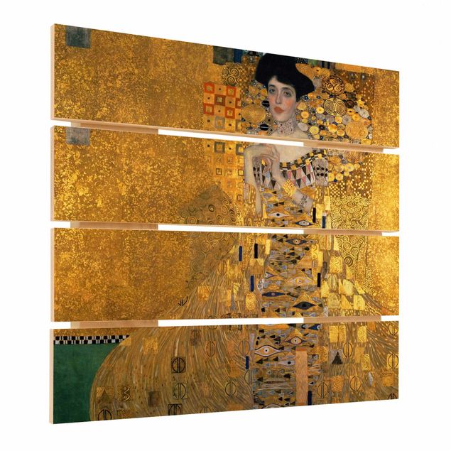 Stampa su legno - Gustav Klimt - Ritratto di Adele Bloch-Bauer I - Quadrato 1:1