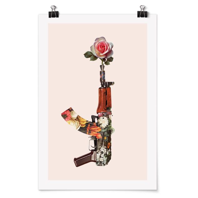 Poster - Jonas Loose - Arma con Rosa - Verticale 3:2