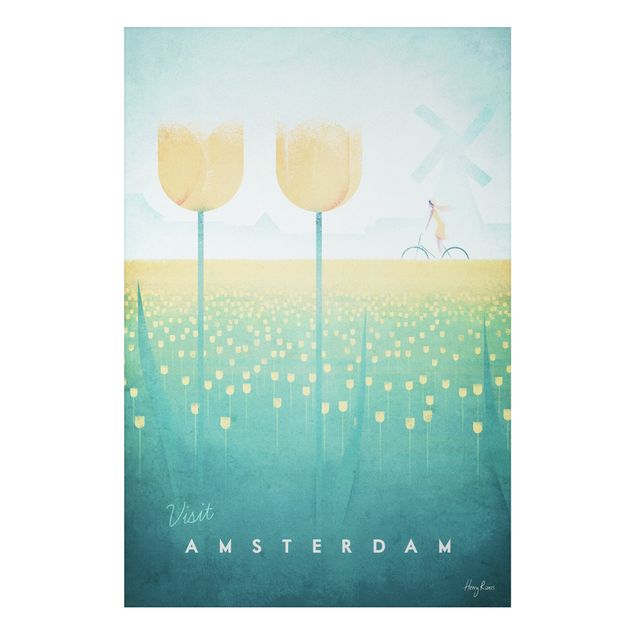 Stampa su alluminio - Poster viaggio - Amsterdam - Verticale 3:2