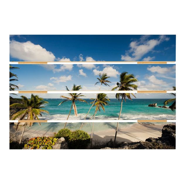 Stampa su legno - Spiaggia Di Barbados - Orizzontale 2:3