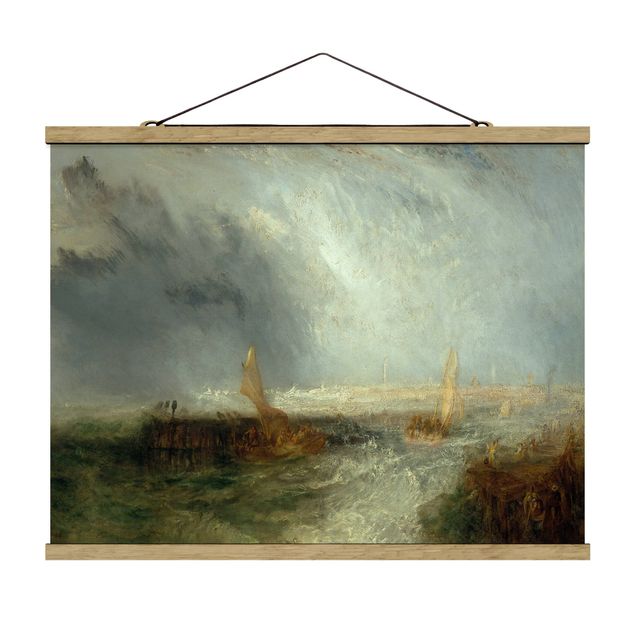 Foto su tessuto da parete con bastone - William Turner - Ostenda - Orizzontale 3:4