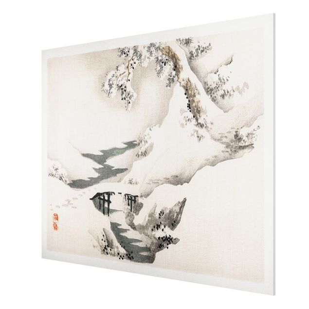 Stampa su Forex - Asian Vintage Paesaggio invernale Disegno - Orizzontale 3:4