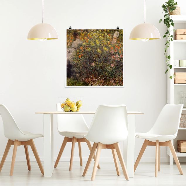 Poster - Claude Monet - Flower Garden - Quadrato 1:1