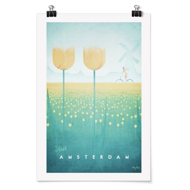 Poster - Poster viaggio - Amsterdam - Verticale 3:2