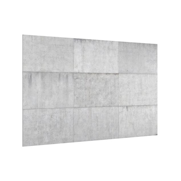 Paraschizzi in vetro - Concrete Tile Look Grey