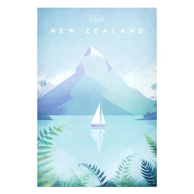Lavagna magnetica - Poster Viaggi - Nuova Zelanda - Formato verticale 2:3
