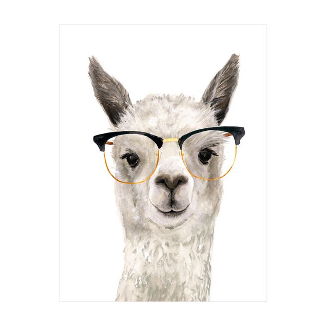 Tappeti in vinile grandi dimensioni Hip Lama con occhiali I