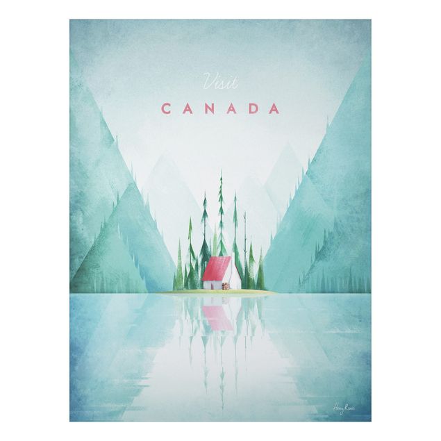 Stampa su alluminio - Poster di viaggio - Canada - Verticale 4:3