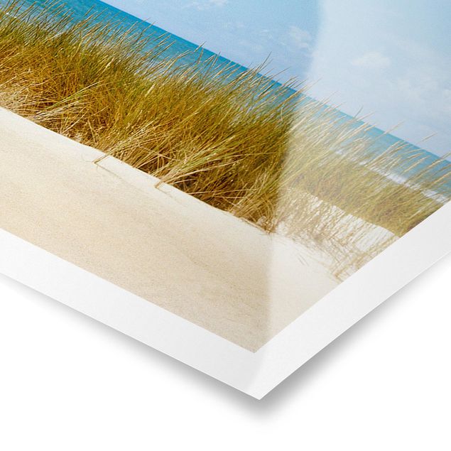 Poster - Spiaggia sul Mare del Nord - Panorama formato orizzontale