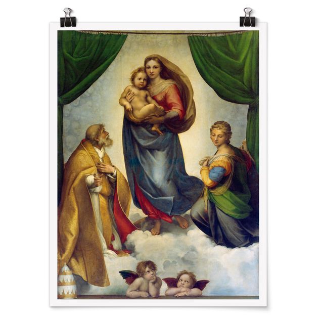 Poster - Raffael - Madonna Sistina - Verticale 4:3