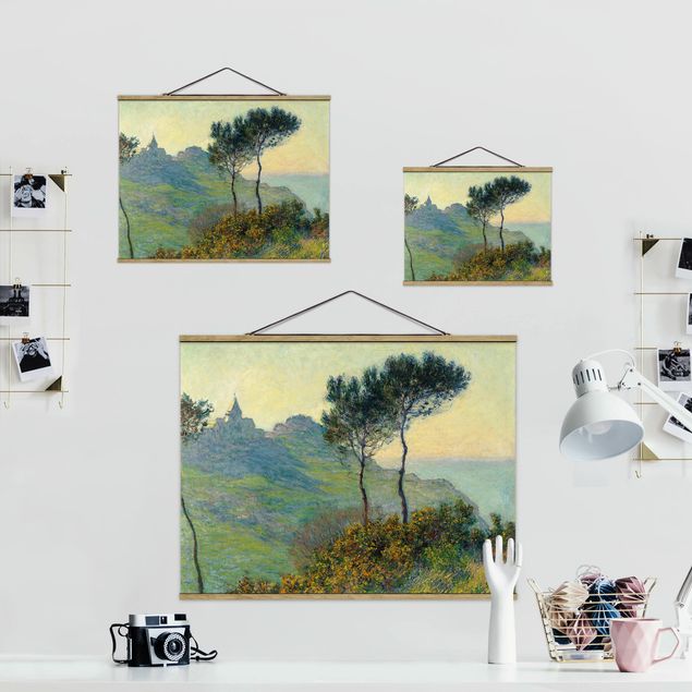 Foto su tessuto da parete con bastone - Claude Monet - Varengeville Evening Sun - Orizzontale 3:4