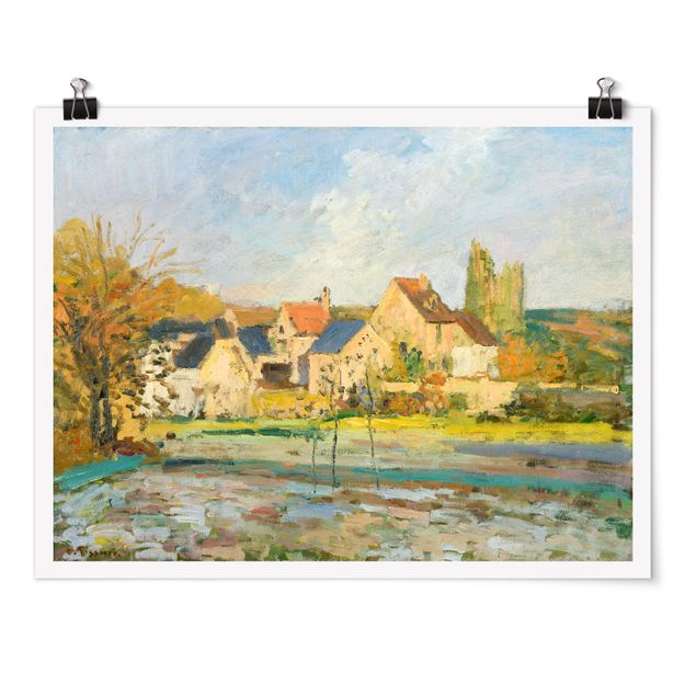 Poster - Camille Pissarro - Campagna a Pontoise - Orizzontale 3:4