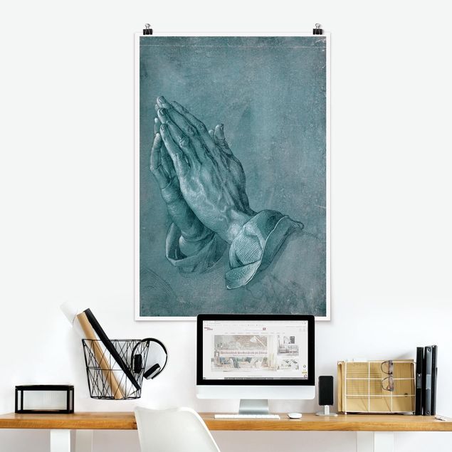 Poster illustrazioni Albrecht Dürer - Studio di mani in preghiera