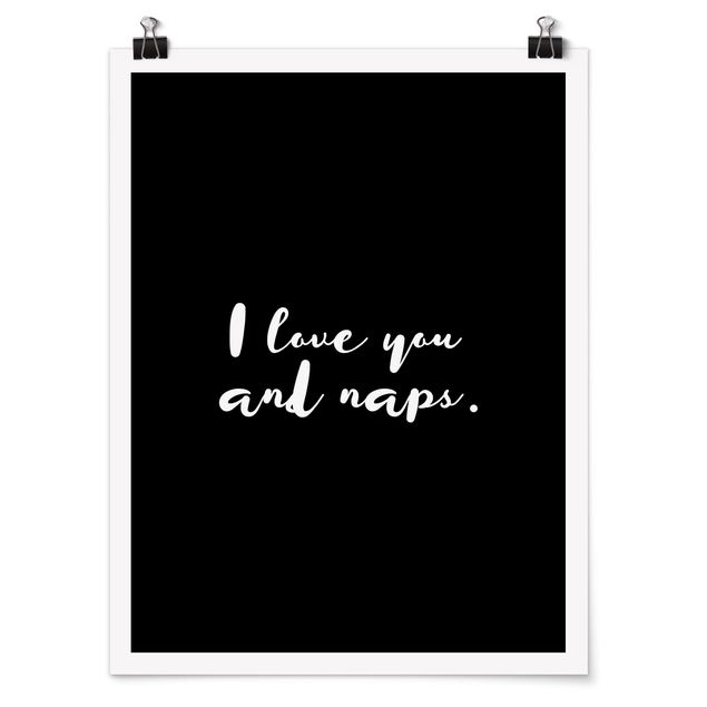 Poster - I Love You. e Naps - Verticale 4:3