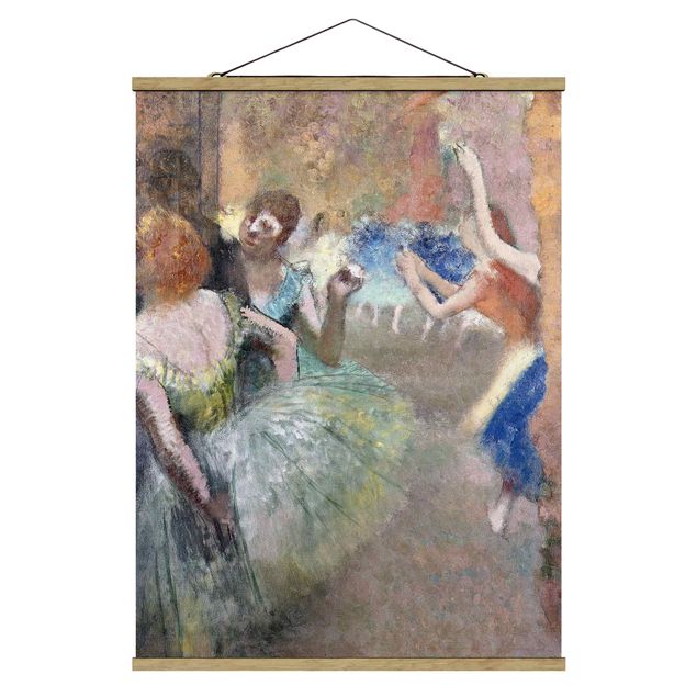 Foto su tessuto da parete con bastone - Edgar Degas - Scene Ballet - Verticale 4:3