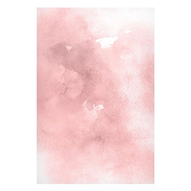 Lavagna magnetica - Struttura acquerello con zucchero filato rosa