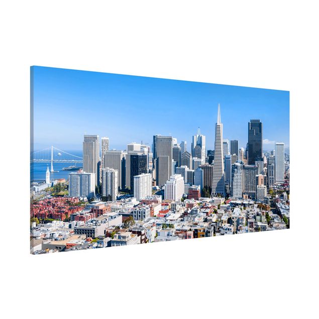 Lavagna magnetica per ufficio Skyline di San Francisco